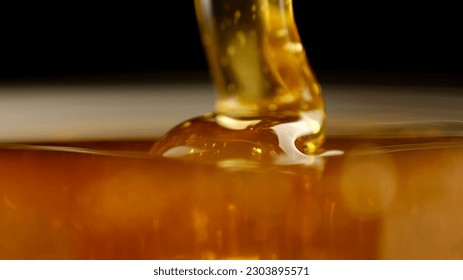 Honey close up. Pouring honey, macro - Powered by Shutterstock