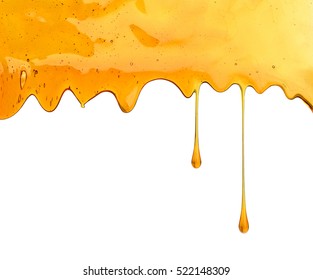 Honey Dripping Isolated On White Background Stock Photo 522148309 ...