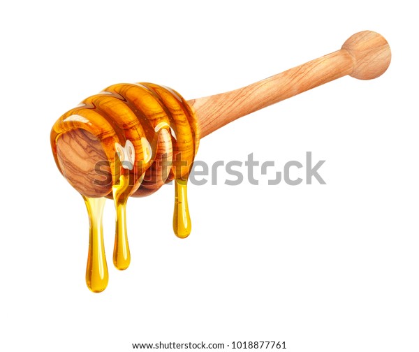 Honey Dripping Isolated On White Background Stock Photo (Edit Now