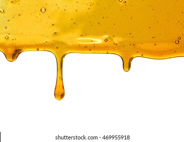 Honey Dripping Wooden Honey Dipper Isolated Stock Photo (Edit Now ...