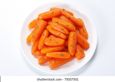 Honey Glazed Baby Carrots With Thyme