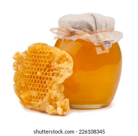 Honig einzeln auf weißem Hintergrund