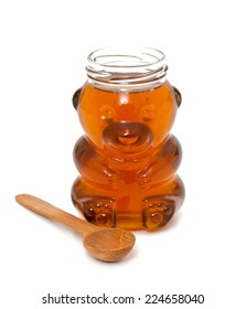 honey jar and spoon