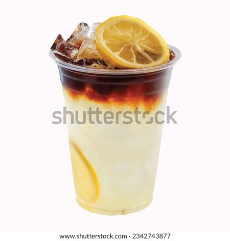 honey lemon coffee americano honey lemon ice pack shot drink 