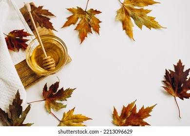 Honey Or Maple Syrup In A Bowl. High Quality Photo