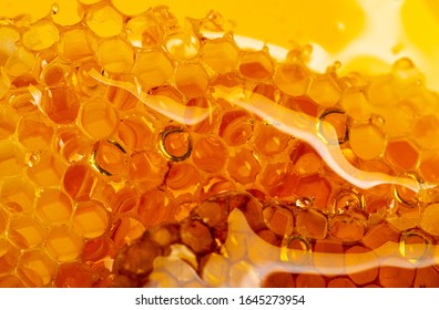honey texture close up in the detail - Powered by Shutterstock