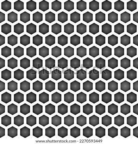 Honeycomb Metal pattern black and white