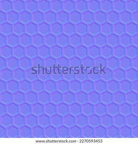 Honeycomb Metal pattern Normal 3D Texture