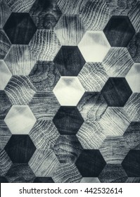 Honeycomb pattern wallpaper - Shutterstock ID 442532614