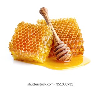Honeycombs in closeup