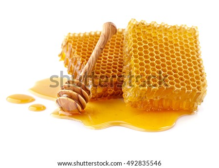 Honeycombs with spoon