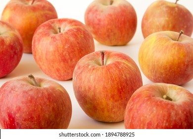 Honeycrisp Apple Close Up On White Background