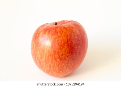 Honeycrisp Apple Close Up On White Background.