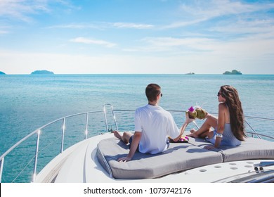 honeymoon getaway on luxury yacht, luxurious lifestyle and travel, romantic holidays for couple