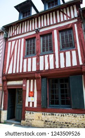 Honfleur, France - July 26 2018: The Erik Satie House.