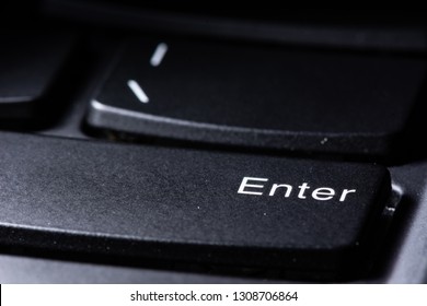 Hong Kong - 09 FEB, 2019: A Close-up Photo Of The Enter Button Of Lenovo ThinkPad X1 Carbon 