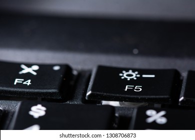 Hong Kong - 09 FEB, 2019: A Close-up Photo Of The F5 Button Of Lenovo ThinkPad X1 Carbon 