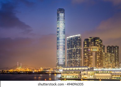 Hong Kong - 2016: The International Commerce Centre (ICC) Is The Tallest Skyscraper In Hong Kong.