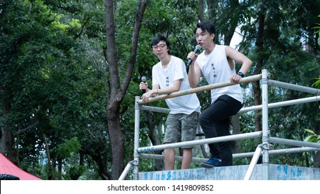 Hong Kong - 9Jun2019: Spokesman Of Civil Human Rights Front Speaks At Start Of Protest Against Proposed Extradition Law That Will Allow Transfer Of Fugitives From HK To China.