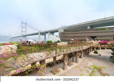 HONG KONG - AUG 25, 2015: Noah's Ark Is A Tourist Attraction Located On Ma Wan Island In Hong Kong. The Overarching Theme Of The Park Is A Creationist Narrative.