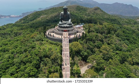 Hong Kong Big Buddha Drone Lantau