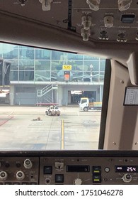 Hong Kong China- 2 June 2020; American Airline, Cathay Pacific And Other Airlines On The Ramp At The Hong Kong Airport Amid The COVID-19 Recovery.