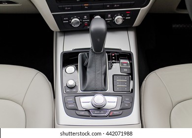 Hong Kong, China April 21, 2016 : Audi A5 35 TFSI 2016 Gear Box On April 21 2016 In Hong Kong.