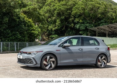 Hong Kong, China Aug 11, 2021 : Volkswagen GOLF GTI 2022 Test Drive Day Aug 11 2021 in Hong Kong.