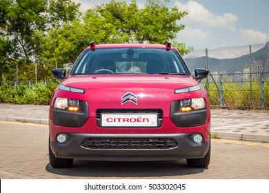 Hong Kong, China Aug 23, 2016 : Citroen C4 Cactus 2016 Test Drive Day On Aug 23 2016 In Hong Kong.