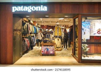 HONG KONG, CHINA - CIRCA DECEMBER, 2019: Patagonia Store In Hong Kong