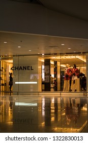 Hong Kong, China - February 15, 2019: Chanel Outlet At Hong Kong International Airport