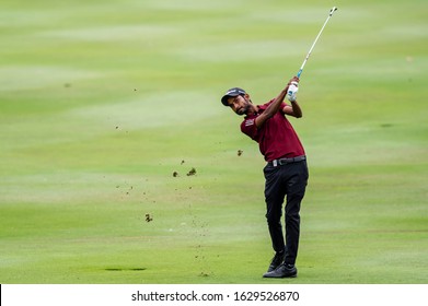 HONG KONG, CHINA - JANUARY 9, 2020 Rashid Khan Of India Plays An Approach Shot During The First Round Of The Hong Kong Open At The Hong Kong Golf Club