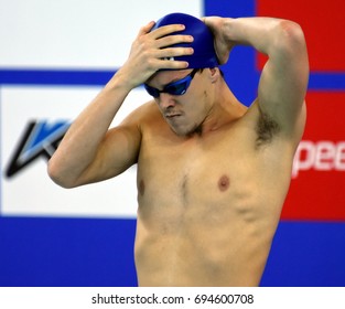 Hong Kong, China - Oct 30, 2016. Australian Olympian, World Champion And Record Holder Mitch LARKIN (AUS) Before The Men's Backstroke 200m Final. FINA Swimming World Cup, Victoria Park Swimming Pool.