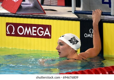 Hong Kong, China - Oct 30, 2016. Olympic, World And European Champion Swimmer Katinka HOSSZU (HUN) After The Women's Individual Medley 400m Final. FINA Swimming World Cup.