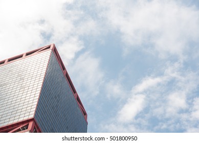 HONG KONG, CHINA - SEP 24, 2016: The Modern Business Office Skyscraper Is Called Shun Tak Centre. Shun Tak Centre Is A Commercial And Transport Complex On The Northern Shore Of Hong Kong Island.