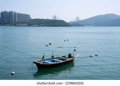 Hong Kong, China - Sept 03 2022: Sham Tseng Is A Coastal Area In Tsuen Wan District, Hong Kong, Between Ting Kau And Tsing Lung Tau.