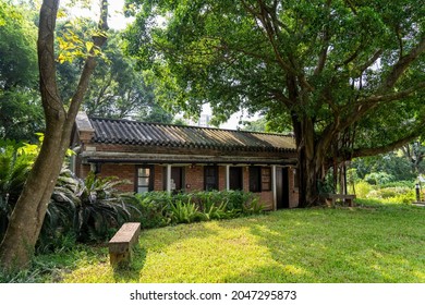 Hong Kong, China - Sept 12 2021: Green Hub Was Awarded By UNESCO Asia Pacific Heritage Awards. It Is At The Former Site Of Old Tai Po Police Station.