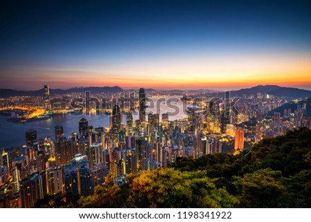 Hong Kong city.