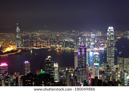 Similar – Hong Kong Skyline Hongkong