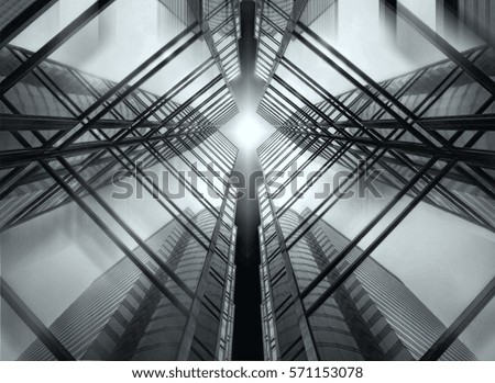 Similar – Image, Stock Photo high up Sky Clouds Sun