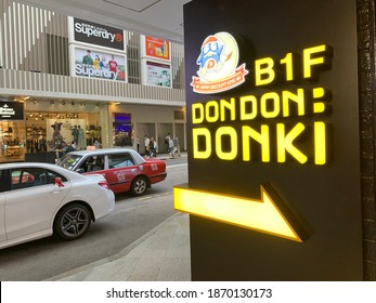 Hong Kong, December 1 2020: Don Don Donki Open The Store In Hong Kong, One Of Japanese Chain Supermarket