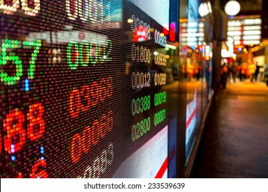 Hong Kong Display Stock Market Charts