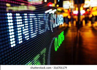 Hong Kong display stock market 