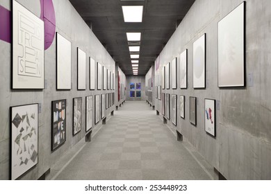 HONG KONG - FEBRUARY 04, 2015: Art Exhibition In Hong Kong Heritage Museum. Hong Kong Heritage Museum Is A Museum Of History, Art And Culture In Sha Tin, Hong Kong, Located Beside The Shing Mun River.