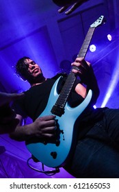 HONG KONG - February 15, 2017: American Metal Band Periphery Show, Guitarist Misha Mansoor Performed On Stage