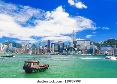 Hong Kong Harbour  At Day
