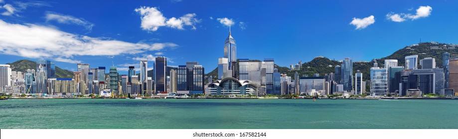 Hong Kong Harbour At Day 