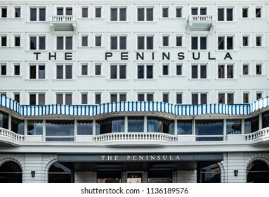 Hong Kong, July 17, 2018: The Peninsula Hotels In Hong Kong