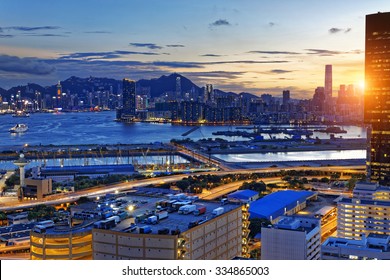 Hong Kong Kowloon At Night