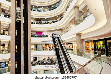 HONG KONG - MARCH 19: Times Square Interior On March, 19, 2013. Time Square Mall Is A Very Popular Shopping Place In Hong Kong.